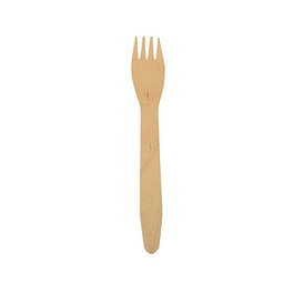 PAPSTAR Tenedores desechables pure braun marrón