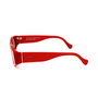 Retrosuperfuture Gafas de Sol NEEMA DEEP RED 140 mm - Montura cuadrada roja de acetato, cristal transparente, 57 mm