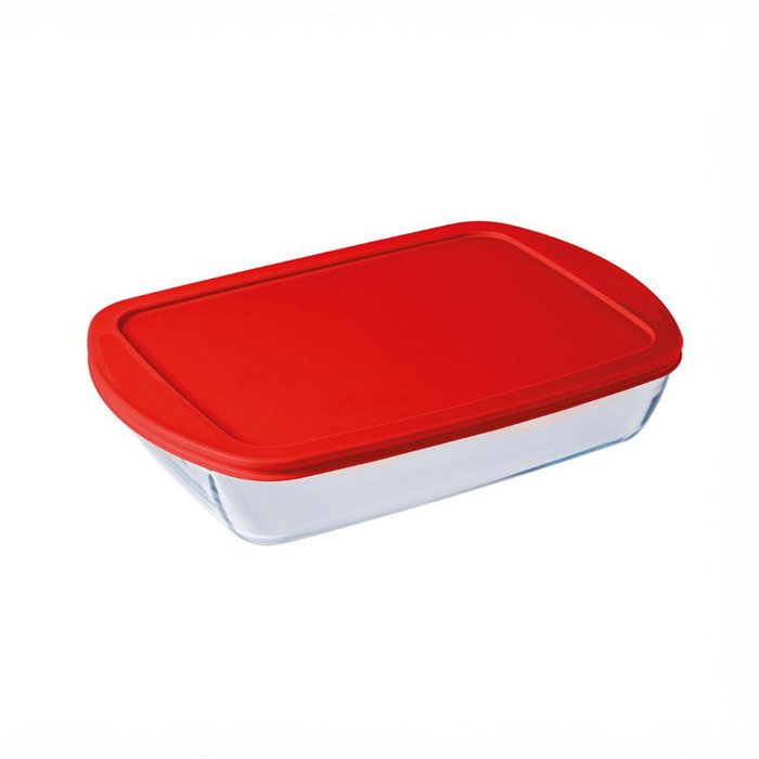 Ô Cuisine Fuente Rectangular Cook&Store OCU con Tapa de 4,5L Ô Cuisine Fuente Rectangular Cook&Store OCU con Tapa de 4,5L