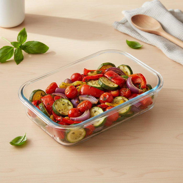 Ô Cuisine Fuente Rectangular Cook&Store OCU con Tapa de 4,5L Ô Cuisine Fuente Rectangular Cook&Store OCU con Tapa de 4,5L