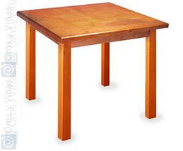 Muebles Romero Mesa Priego Completa 70x70 cm, Mobiliario