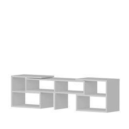 Hanah Home Soporte TV Blanco Moderno Escandinavo 136.8cm