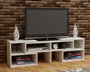 Hanah Home Soporte TV Blanco Moderno Escandinavo 136.8cm