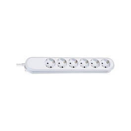 Bachmann SMART 6 salidas Schuko Blanco con cable de 5 m