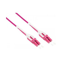 GoodConnections Cable de fibra óptica OM4 LC/LC UNIBOOT 0,5m Violeta