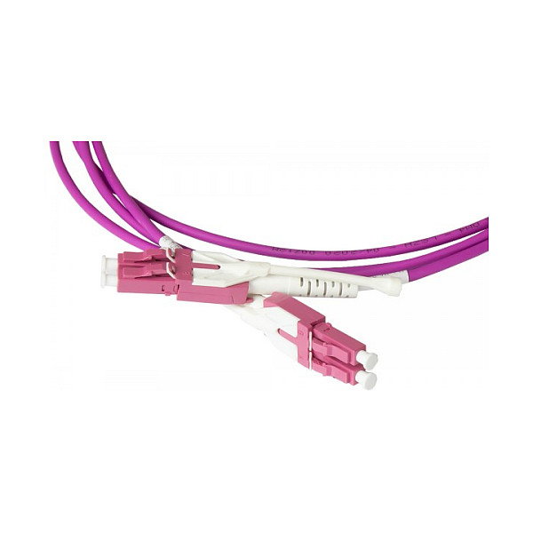 GoodConnections Cable de fibra óptica OM4 LC/LC UNIBOOT 0,5m Violeta