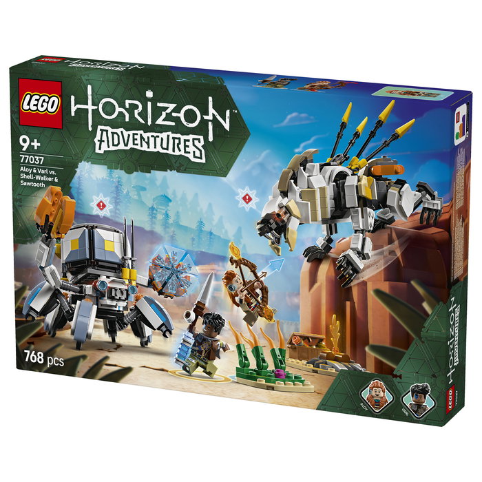 LEGO 77037 Horizon Adventures Aloy y Varl vs. Cangrejo y Dientes Serrados, Juego Construcción, 768 Piezas, 9+ Años