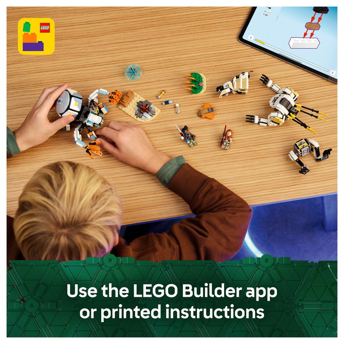 LEGO 77037 Horizon Adventures Aloy y Varl vs. Cangrejo y Dientes Serrados, Juego Construcción, 768 Piezas, 9+ Años