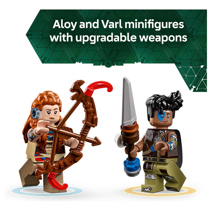 LEGO 77037 Horizon Adventures Aloy y Varl vs. Cangrejo y Dientes Serrados, Juego Construcción, 768 Piezas, 9+ Años