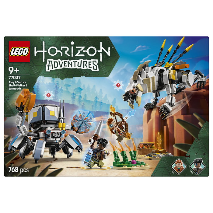 LEGO 77037 Horizon Adventures Aloy y Varl vs. Cangrejo y Dientes Serrados, Juego Construcción, 768 Piezas, 9+ Años