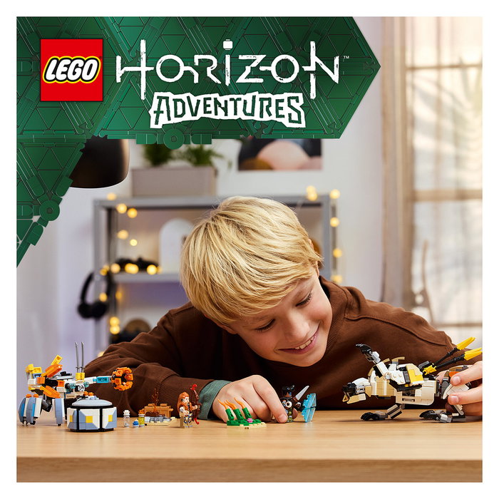 LEGO 77037 Horizon Adventures Aloy y Varl vs. Cangrejo y Dientes Serrados, Juego Construcción, 768 Piezas, 9+ Años