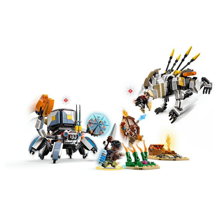 LEGO 77037 Horizon Adventures Aloy y Varl vs. Cangrejo y Dientes Serrados, Juego Construcción, 768 Piezas, 9+ Años