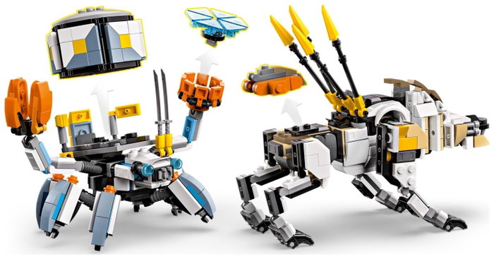 LEGO Horizon Adventures 77037 Aloy y Varl vs. Cangrejo y Dientes Serrados