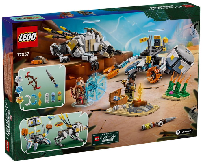 LEGO Horizon Adventures 77037 Aloy y Varl vs. Cangrejo y Dientes Serrados