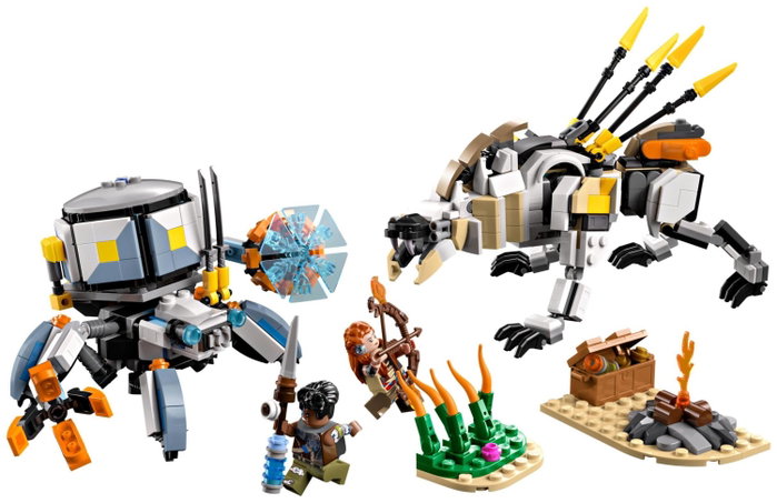 LEGO Horizon Adventures 77037 Aloy y Varl vs. Cangrejo y Dientes Serrados