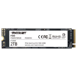 Patriot P300 2TB SSD M.2 NVMe PCIe 3.0 x4 - Velocidad Lectura 2100 MB/s, Escritura 1650 MB/s, P300 PE761