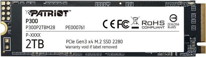 Patriot P300 2 TB M.2 NVMe SSD Patriot P300 2 TB M.2 NVMe SSD