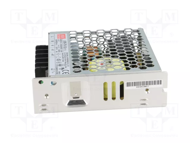 MEAN WELL LRS-75-12 Alimentador de impulso 72W 12VDC 6A MEAN WELL LRS-75-12 Alimentador de impulso 72W 12VDC 6A