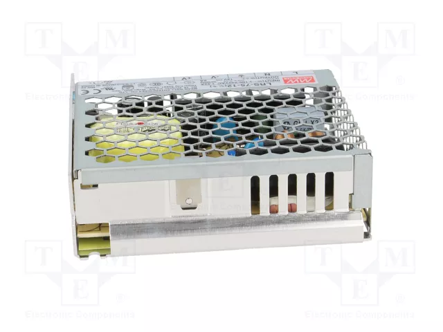 MEAN WELL LRS-75-12 Alimentador de impulso 72W 12VDC 6A MEAN WELL LRS-75-12 Alimentador de impulso 72W 12VDC 6A