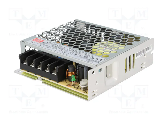 MEAN WELL LRS-75-12 Alimentador de impulso 72W 12VDC 6A MEAN WELL LRS-75-12 Alimentador de impulso 72W 12VDC 6A