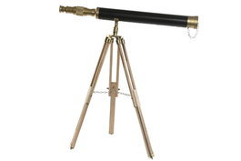 DKD Home Decor Telescopio de Aluminio y Mango Regulable