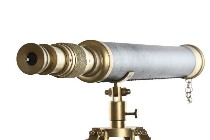 DKD Home Decor Telescopio de Aluminio y Mango Regulable
