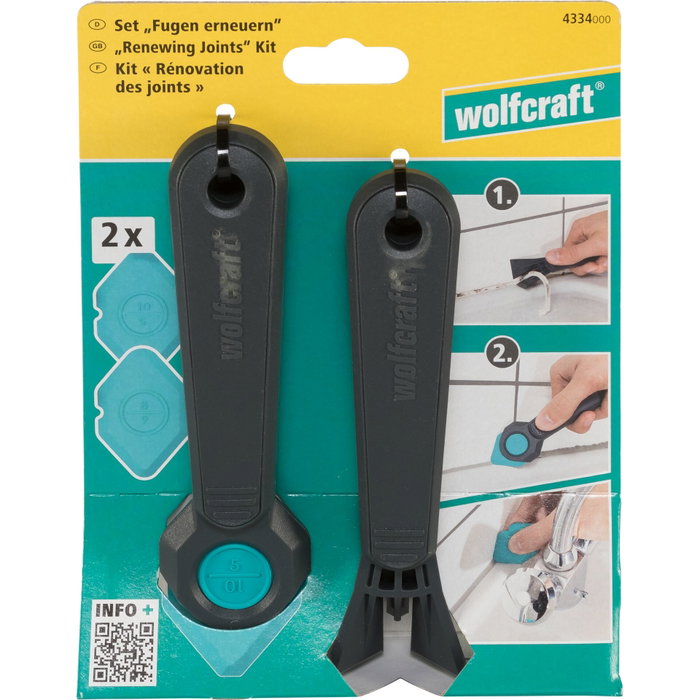 Wolfcraft Kit de Reparación de Juntas de 4 Piezas