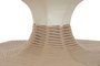 DKD Home Decor Lámpara de Techo de Papel y Acero 50x50x60,6 LED Natural