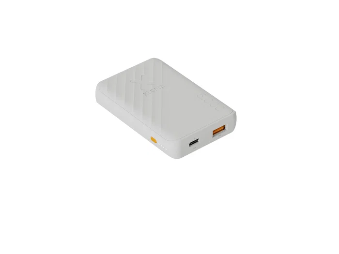 Xtorm Go2 Power Bank XG2050 5000mAh 12W Carga Rápida Dual USB-A y USB-C para Smartphone - Compacto - Color Blanco Ceniza