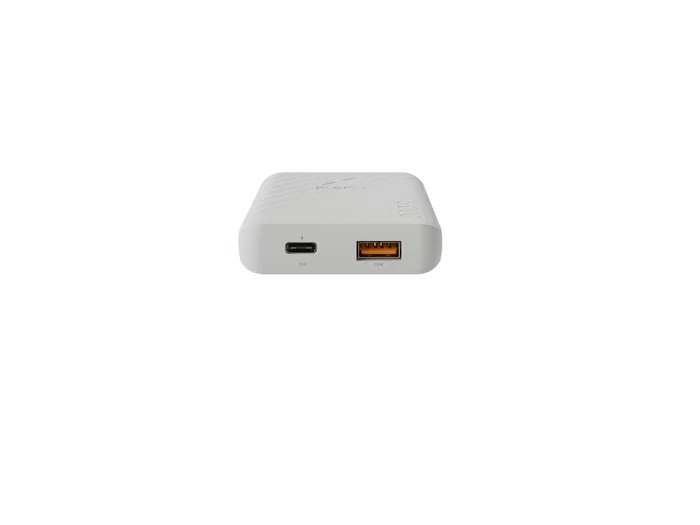 Xtorm Go2 Power Bank XG2050 5000mAh 12W Carga Rápida Dual USB-A y USB-C para Smartphone - Compacto - Color Blanco Ceniza