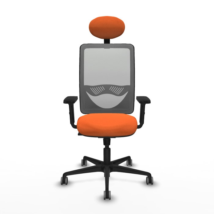 PIQUERAS Y CRESPO Silla de oficina Zulema Naranja y Gris PIQUERAS Y CRESPO Silla de oficina Zulema Naranja y Gris