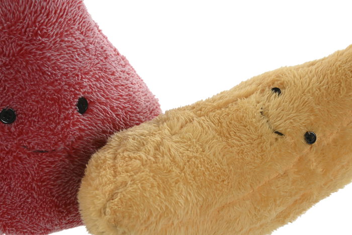 DKD Home Decor Sujetapuertas Tropicales Plátano Sandía Poliéster Amarillo Rojo 27 x 9 x 18 cm (2 Unidades)