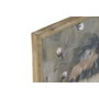 DKD Home Decor Cuadro Cristal MDF Pajaritos Surtido de 4 Unidades 50x50x2 cm Verde/Multicolor