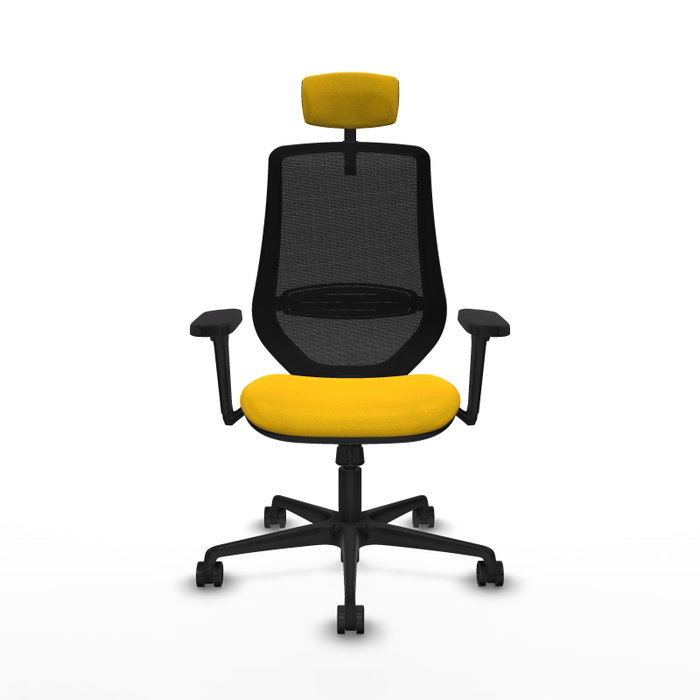 PIQUERAS Y CRESPO Silla de oficina Mardos con mecanismo Sincro, Amarillo y Negro PIQUERAS Y CRESPO Silla de oficina Mardos con mecanismo Sincro, Amarillo y Negro