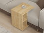 Hanah Home Mesa Auxiliar Zafiro, Mueble Elegante con Tablero Melamina, 45x50x35 cm
