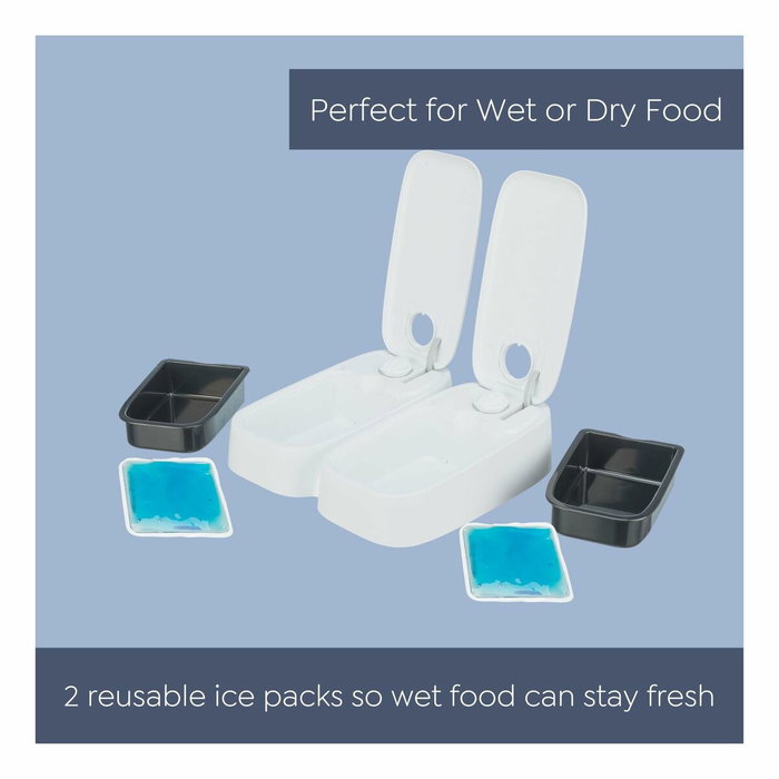 Comedero automático Trixie Blanco Negro Acrílico Plástico