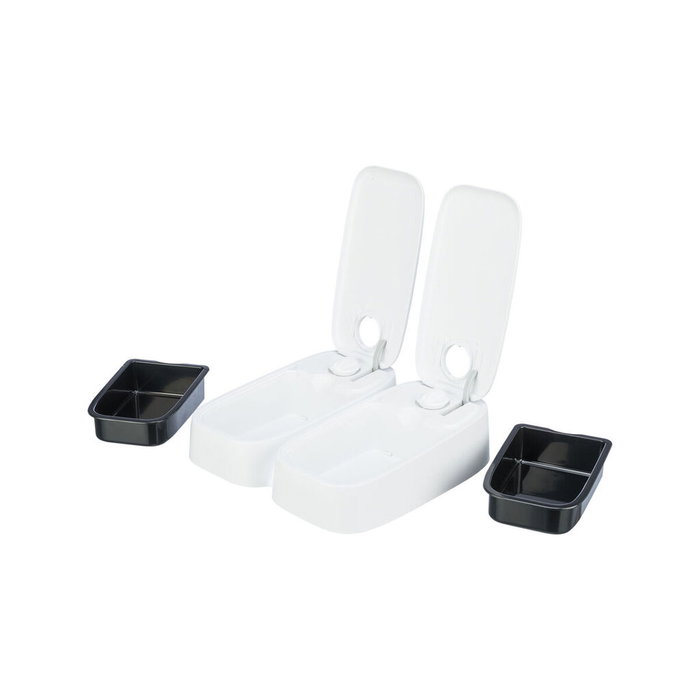 Comedero automático Trixie Blanco Negro Acrílico Plástico