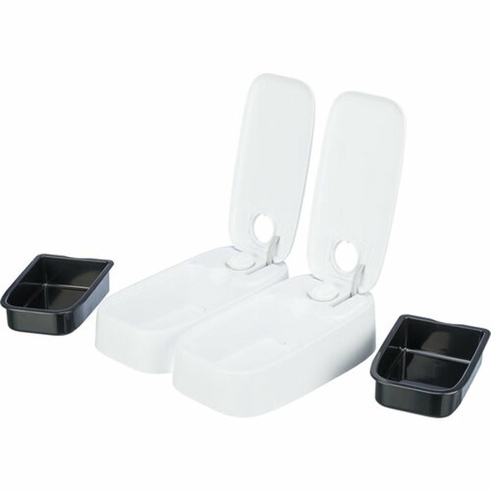 Comedero automático Trixie Blanco Negro Acrílico Plástico