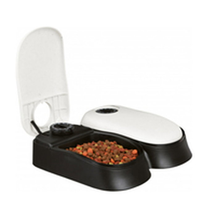 Comedero automático Trixie Blanco Negro Acrílico Plástico