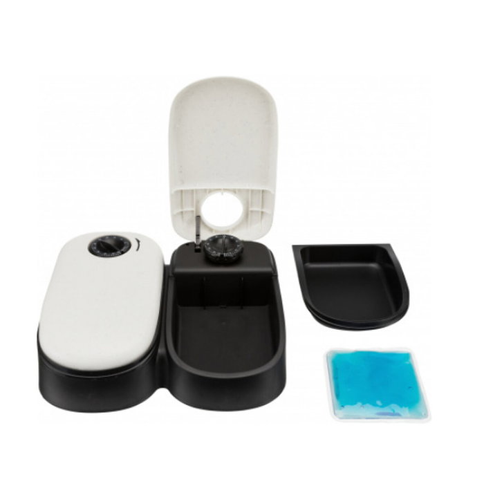 Comedero automático Trixie Blanco Negro Acrílico Plástico