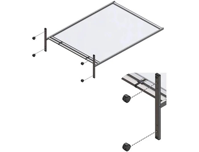 Nobo Rueda giratoria para pantalla separadora Nobo Premium Plus Pack de 4 unidades Nobo Rueda giratoria para pantalla separadora Nobo Premium Plus Pack de 4 unidades