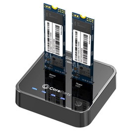 CoreParts Clonador y Base Dock USB-C 3.2 Gen 2 para M.2 NVMe SSD