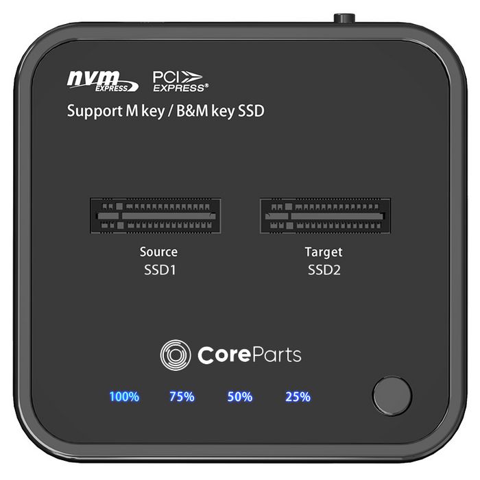 CoreParts Clonador y Base Dock USB-C 3.2 Gen 2 para M.2 NVMe SSD CoreParts Clonador y Base Dock USB-C 3.2 Gen 2 para M.2 NVMe SSD