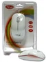 3free Ratón Óptico USB 800 DPI Modelo 3F-MCM101/WP - Diseño Ergonómico Compacto y Plug & Play, Blanco y Rosa
