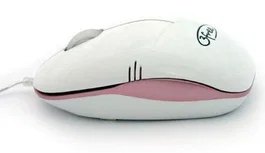 3free Ratón Óptico MCM101/WP Blanco Rosa