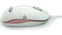 3free Ratón Óptico USB 800 DPI Modelo 3F-MCM101/WP - Diseño Ergonómico Compacto y Plug & Play, Blanco y Rosa
