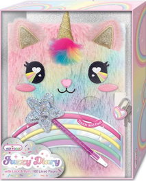 HOT FOCUS Diario Encantador de Peluche Rainbow