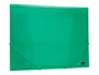 Liderpapel Carpeta 34963 con Gomas y Solapas, Polipropileno, DIN A4, Verde Translucido
