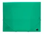 Liderpapel Carpeta 34963 con Gomas y Solapas, Polipropileno, DIN A4, Verde Translucido