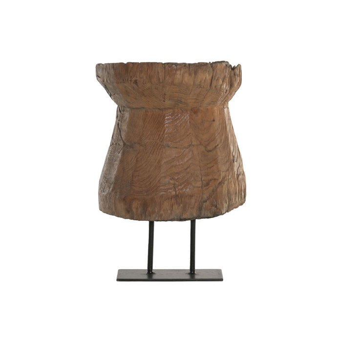 DKD Home Decor Decoración de Teca y Hierro Natural Surtida